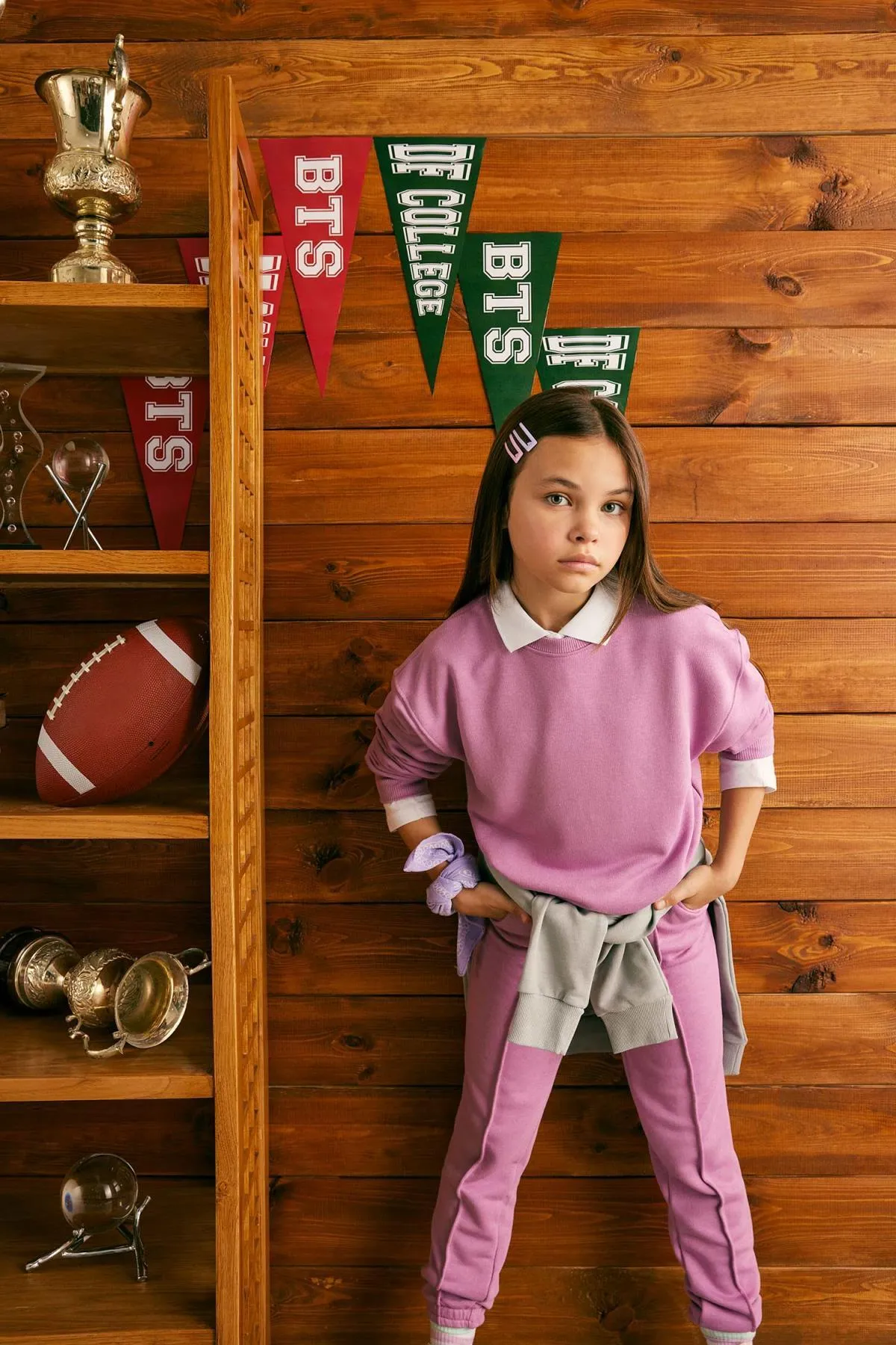 DeFacto  Schul-Sweatshirt mit Rundhalsausschnitt für Mädchen