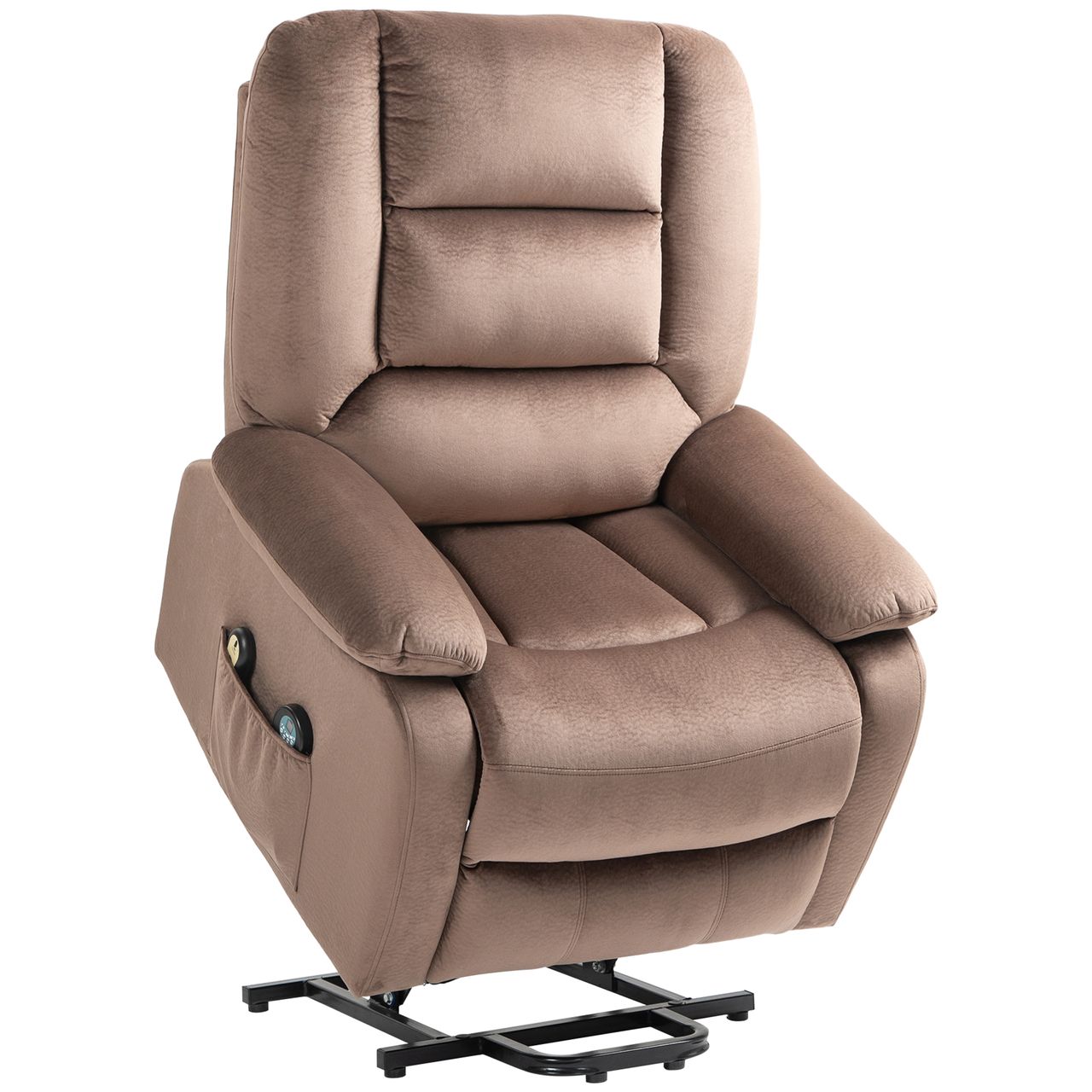 HOMCOM Fernsehsessel mit Aufstehhilfe Relaxsessel mit Liege-/Massagefunktion