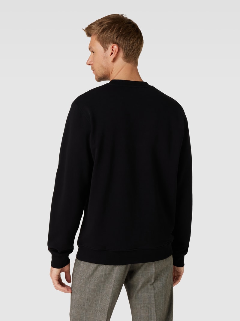 Sweatshirt mit Stitching-Detail Modell 'BAARO PIXXEL' in schwarz