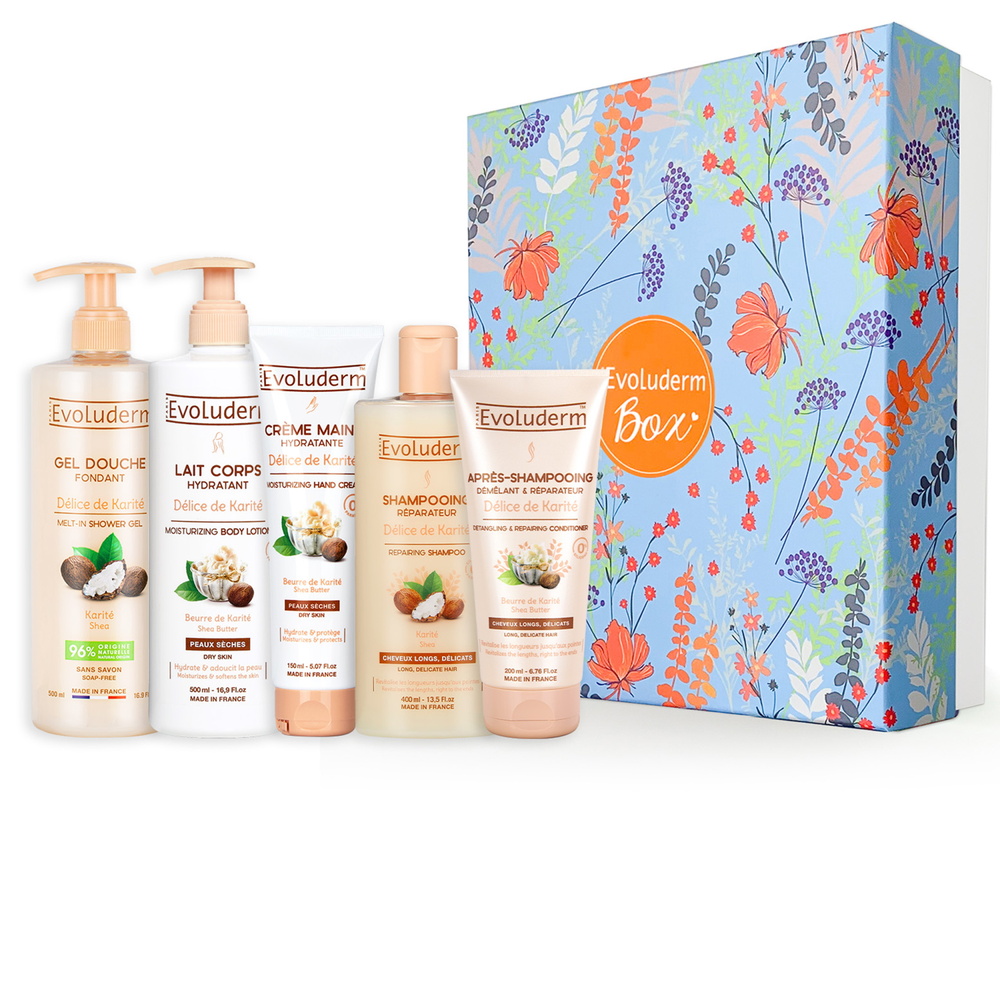 evoluderm Délice de Karité Coffret Cadeau Bain Fondant Corps & Cheveux - Délice de Karité