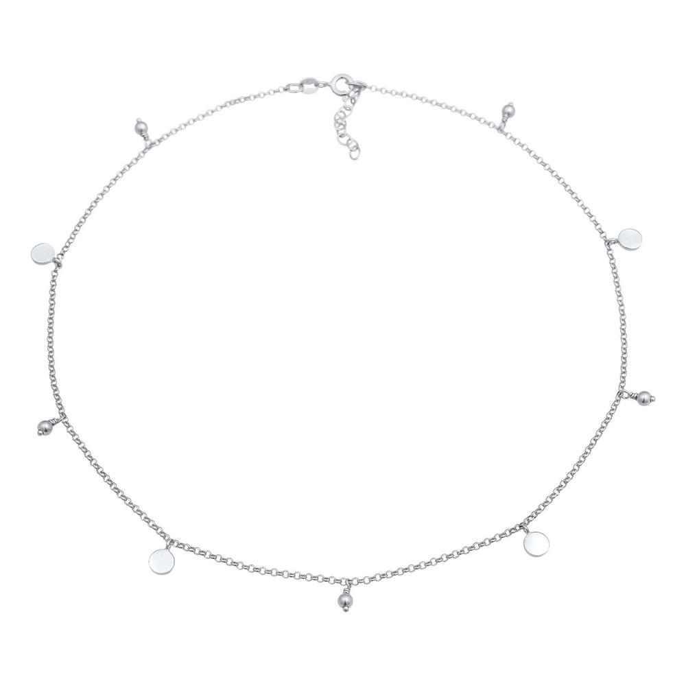 Elli Elli Collier Femme Choker plaquette style boho en argent sterling 925 collier