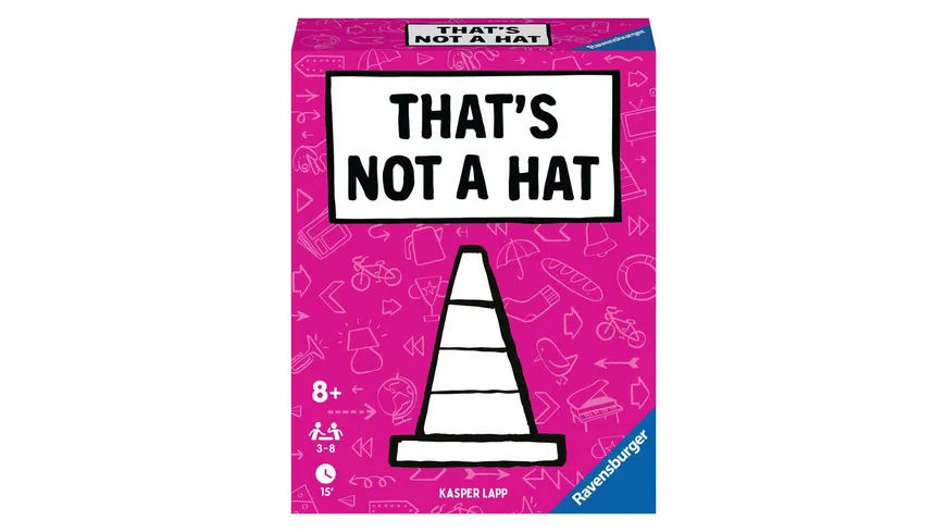 Ravensburger Spiel - That's not a hat - Partyspiel, Kartenspiel für 3-8 Personen, lustige Unterhaltung ab 8 Jahren