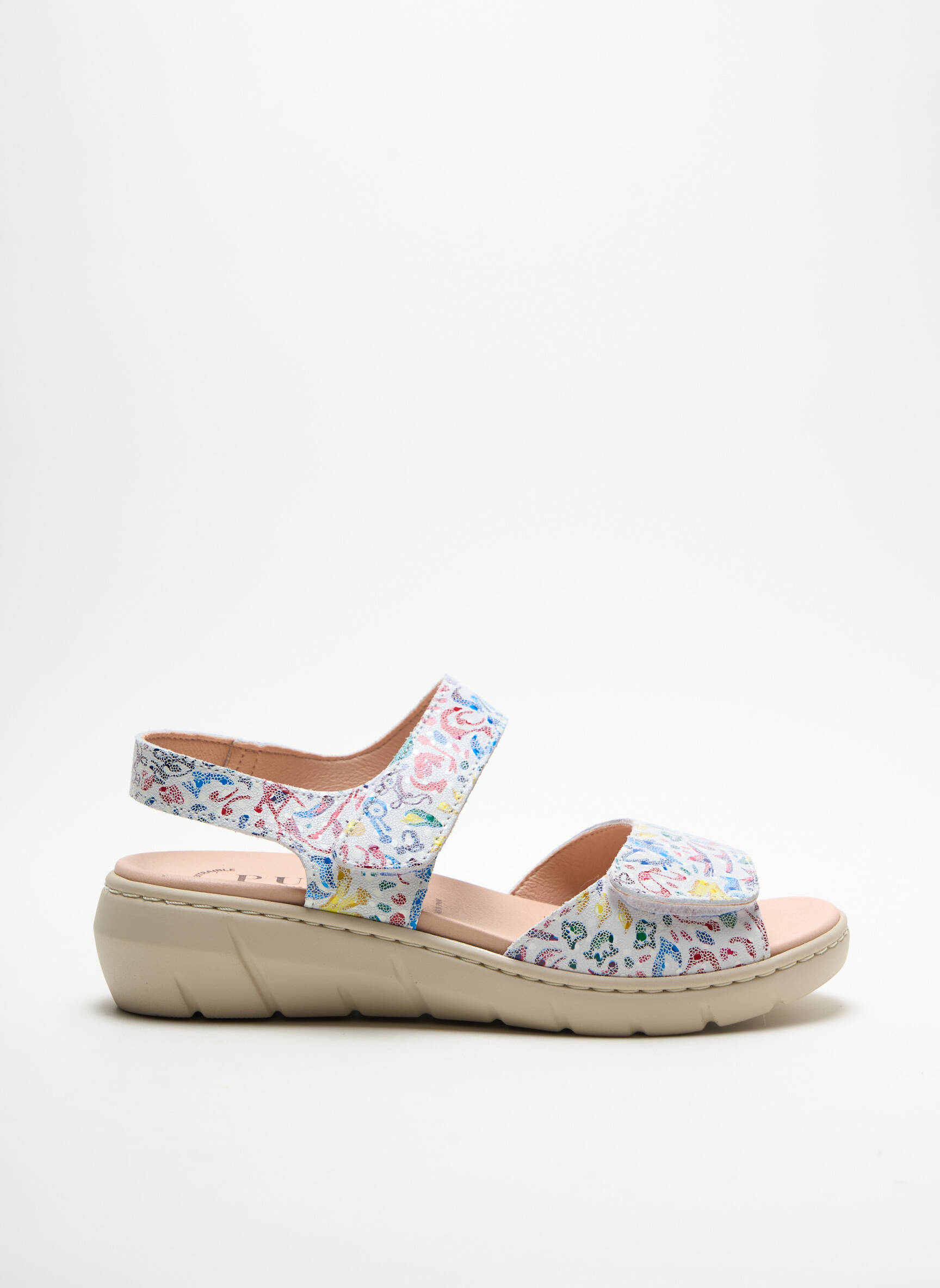 Puche Sandales Nu Pieds Femme couleur blanc