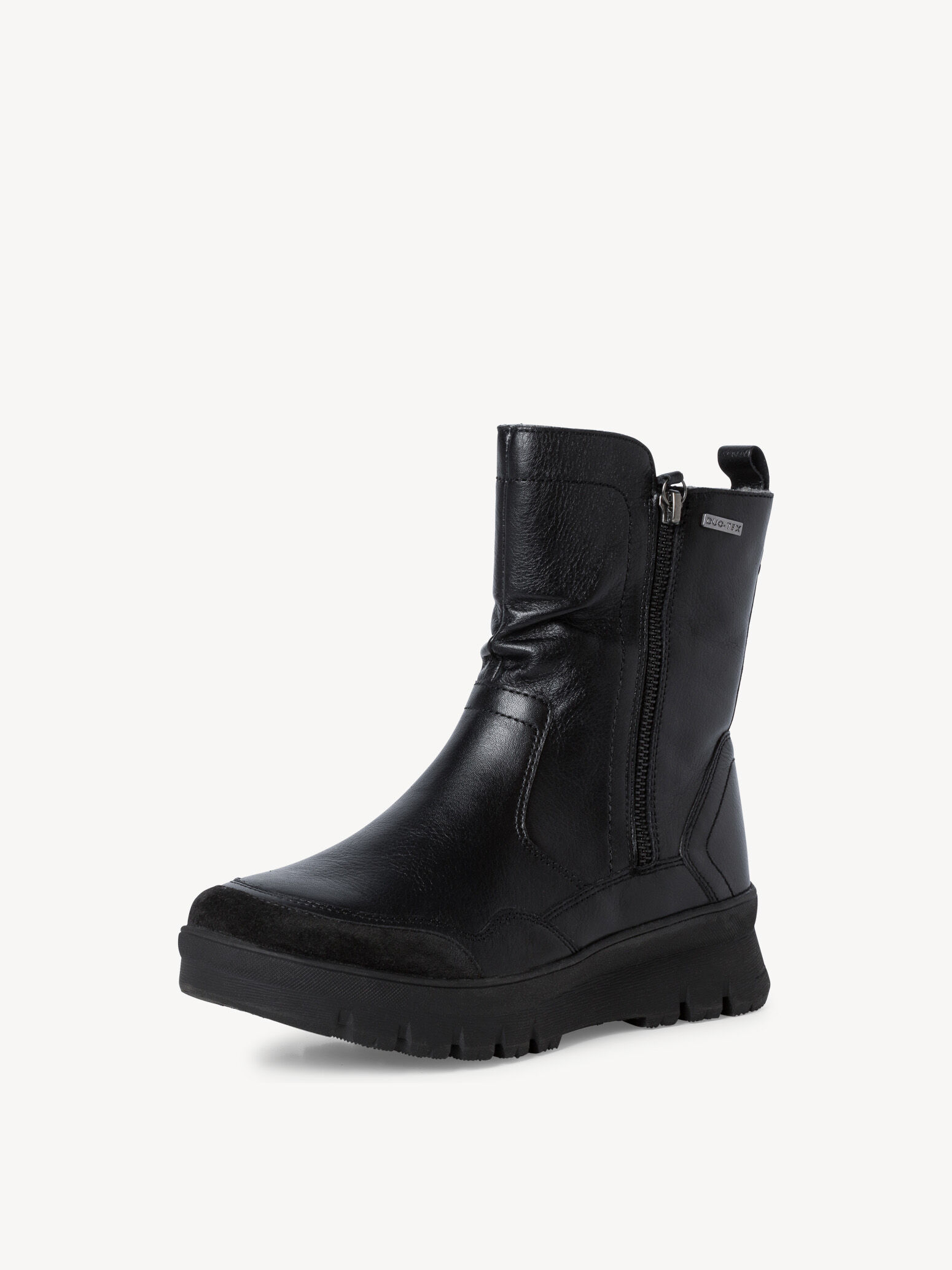 Bottine en cuir - noir