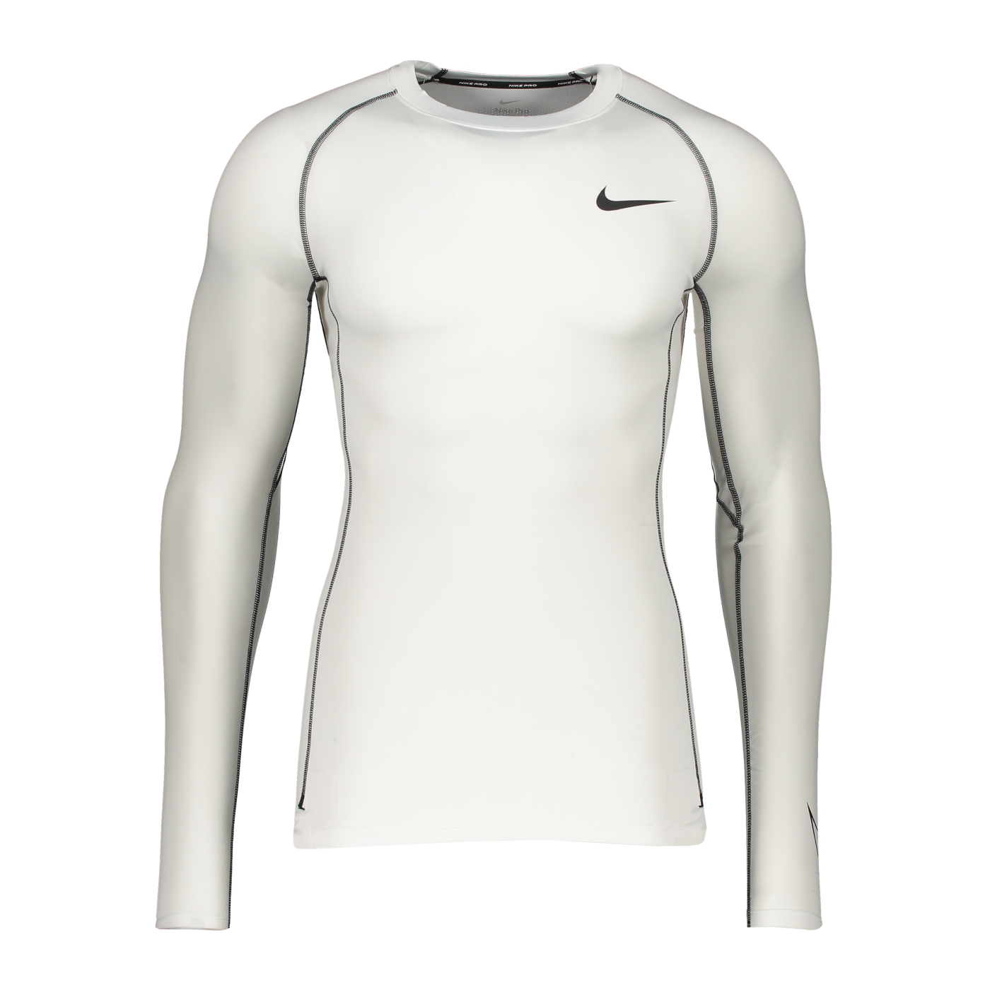 Nike Pro Longsleeve Weiss Schwarz F100