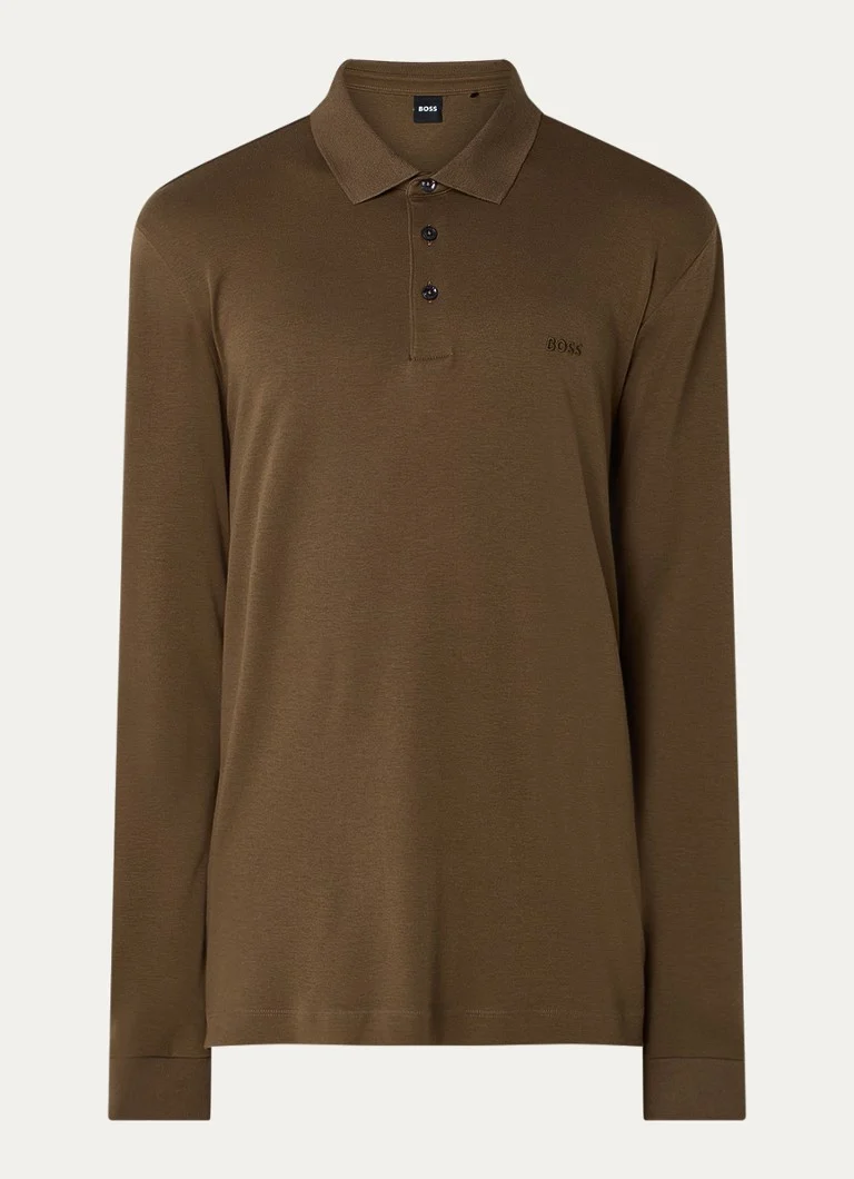Tricou polo HUGO BOSS Pado cu croială clasică, logo și inserții elastice.