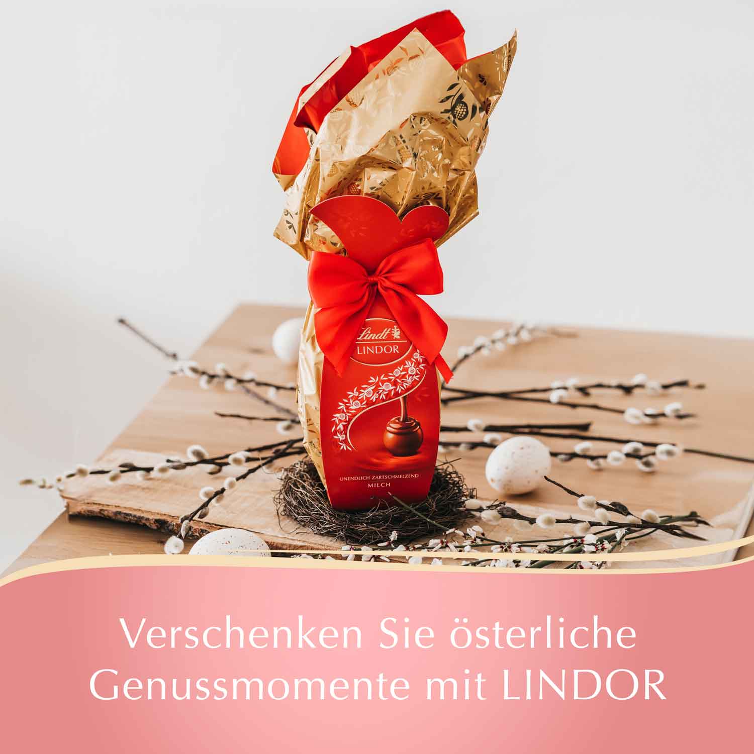 Lindt Lindor Vollmilch Präsent-Ei 300g