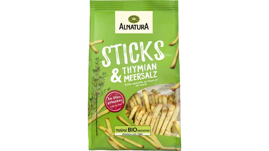 Alnatura Bio Sticks Thymian + Meersalz 100 g