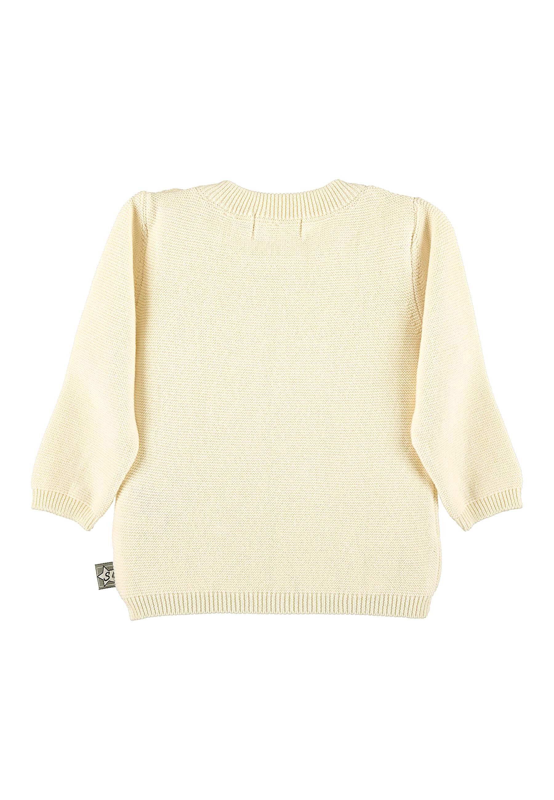 GOTS Strick-Pullover mit eingestricktem Stern