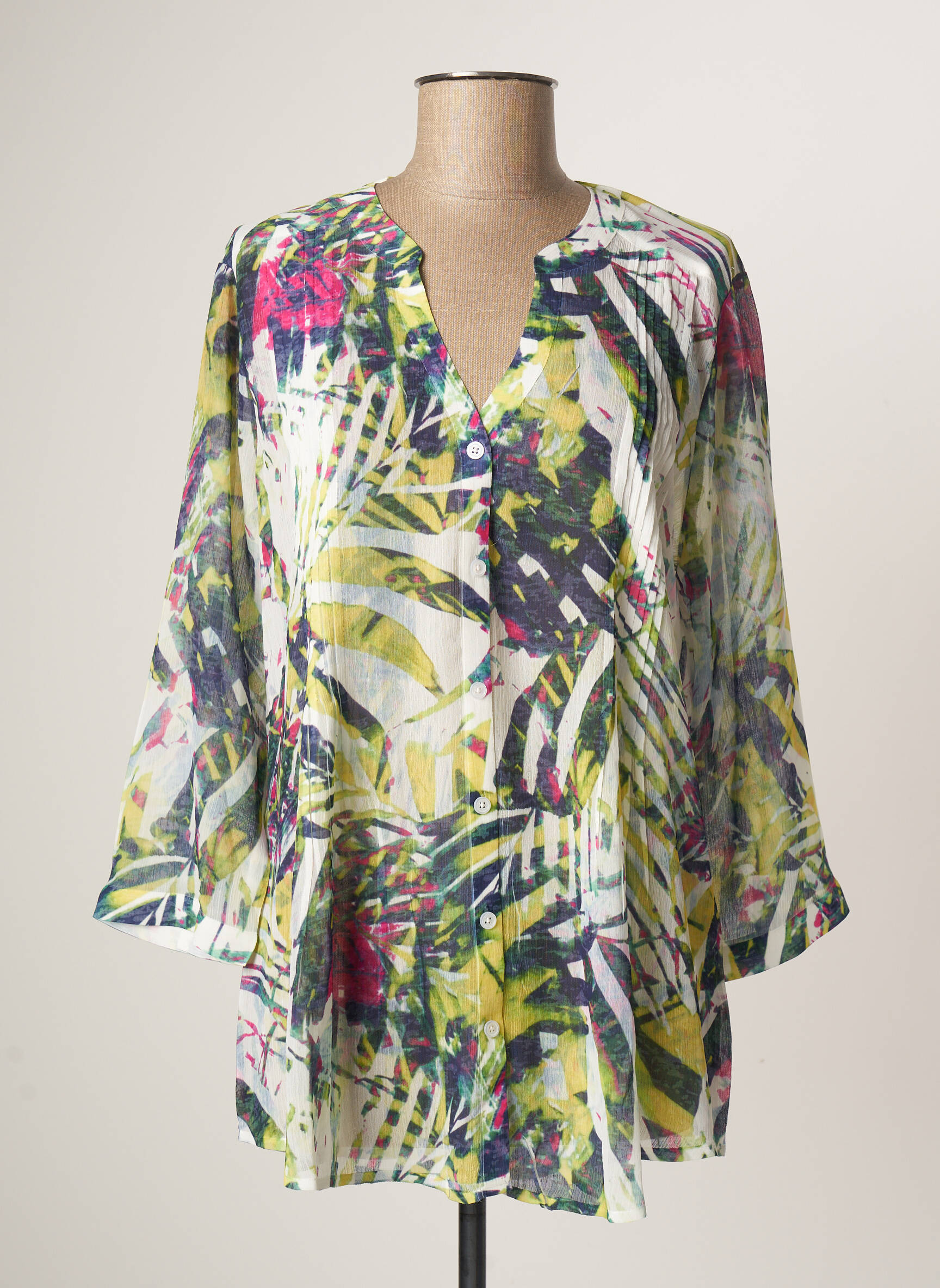 Julie Guerlande Tuniquemanchelongue Femme couleur vert