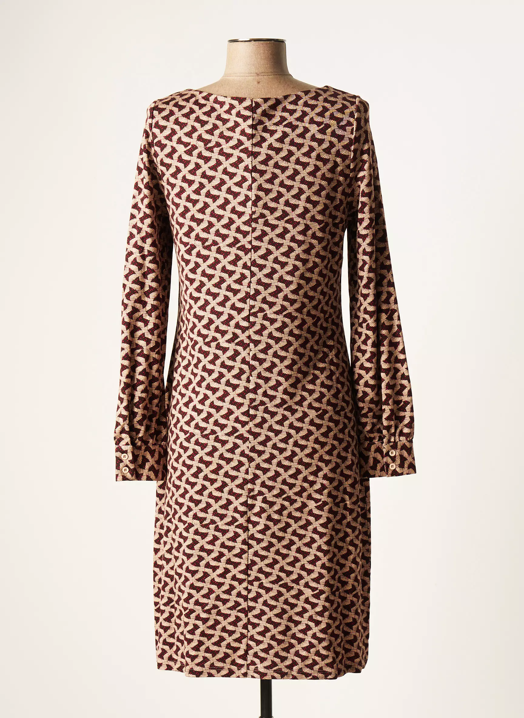 Surkana Robes Mi Longues Femme couleur beige