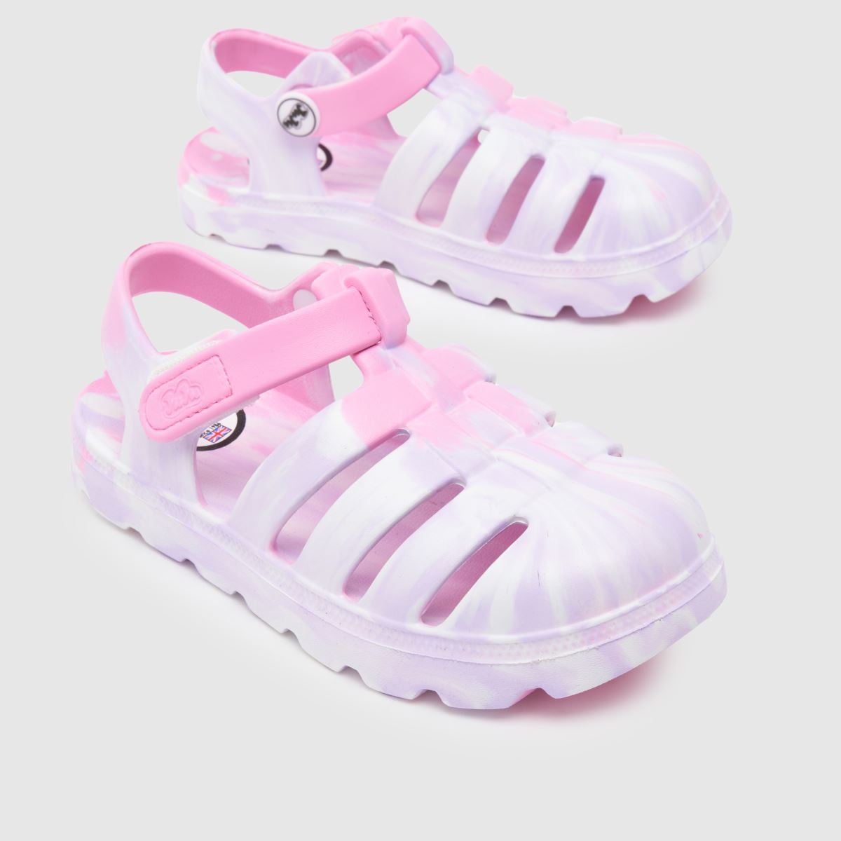 JUJU JELLIES rosa multifärgade cherub flickor juniorsandaler