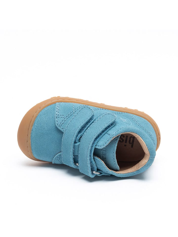 bisgaard Leder-Lauflernschuhe in Hellblau günstig kaufen