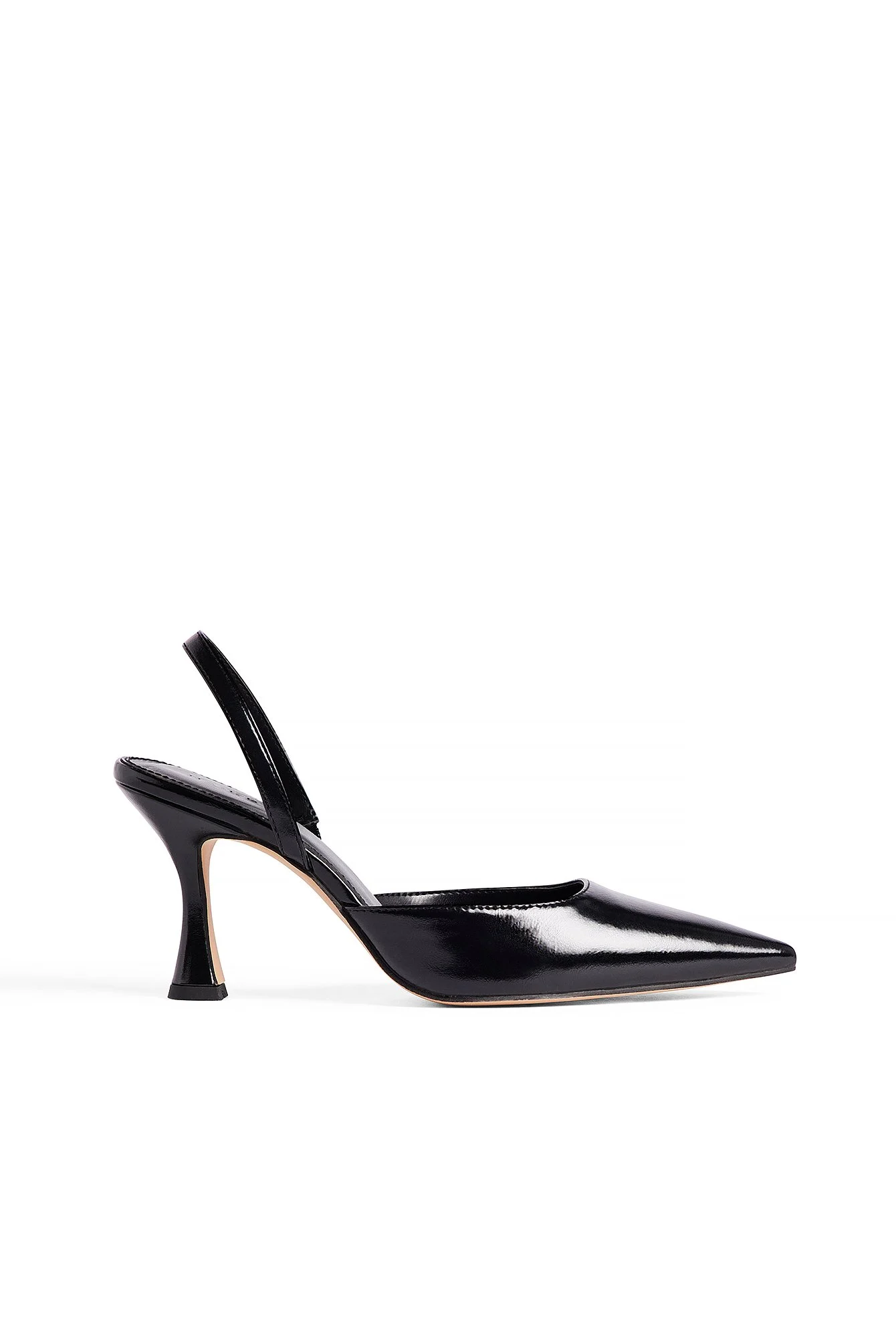Schmale Sling-Pumps mit Sanduhrform