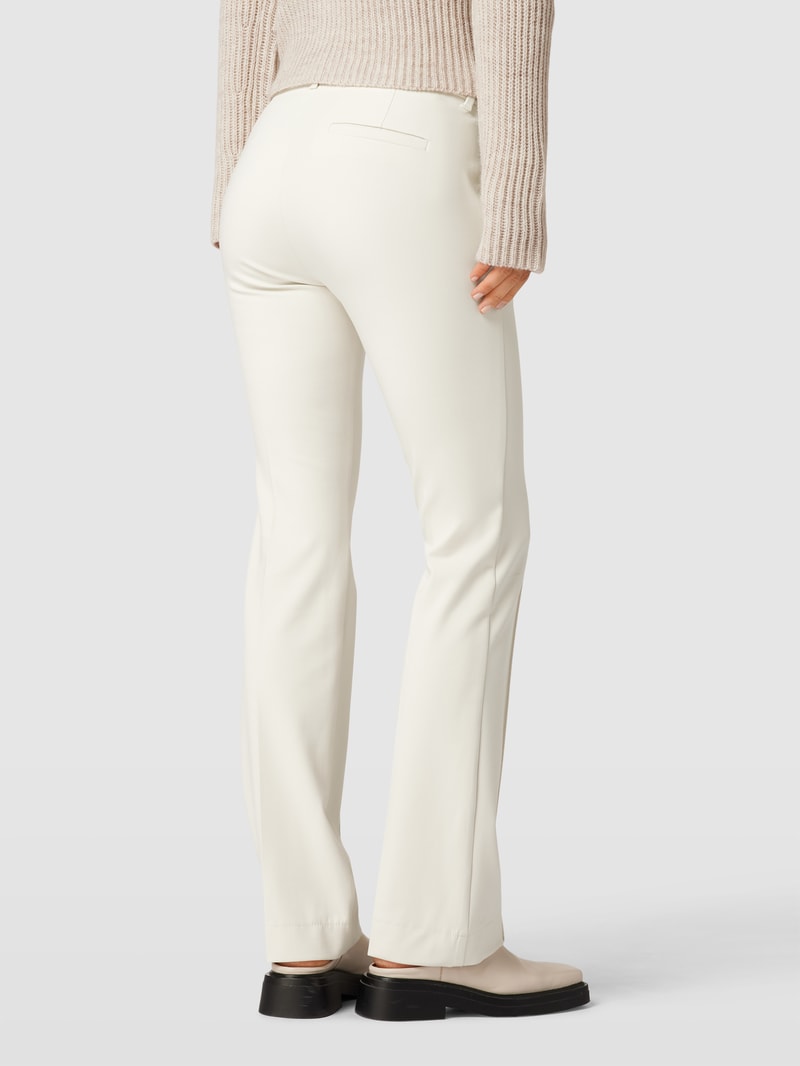 Wide Leg Hose mit Stretch-Anteil Modell 'Twiggy' in offwhite