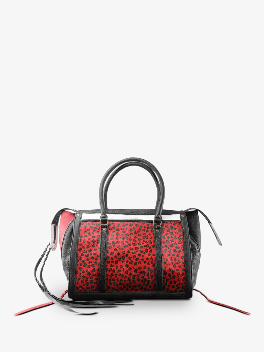LeRive Droite - L - Léopard - Noir / Rouge