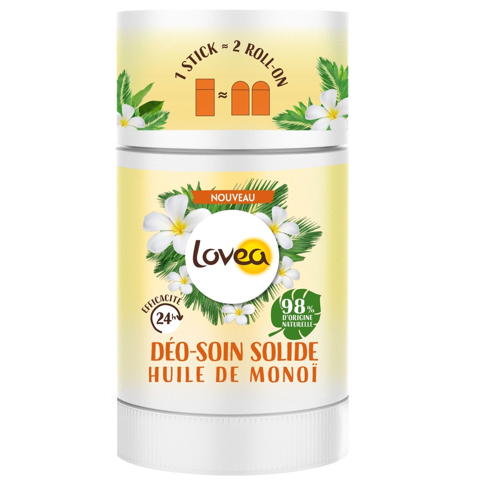 lovea Déo-Soin Solide Huile de Monoï Déodorant Solide