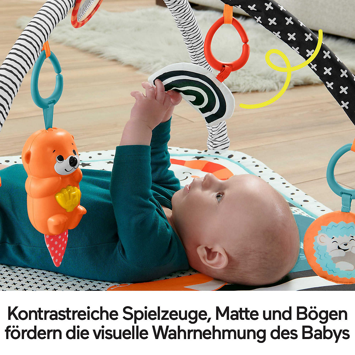 Fisher-Price Tierfreunde Kontrast-Spieldecke