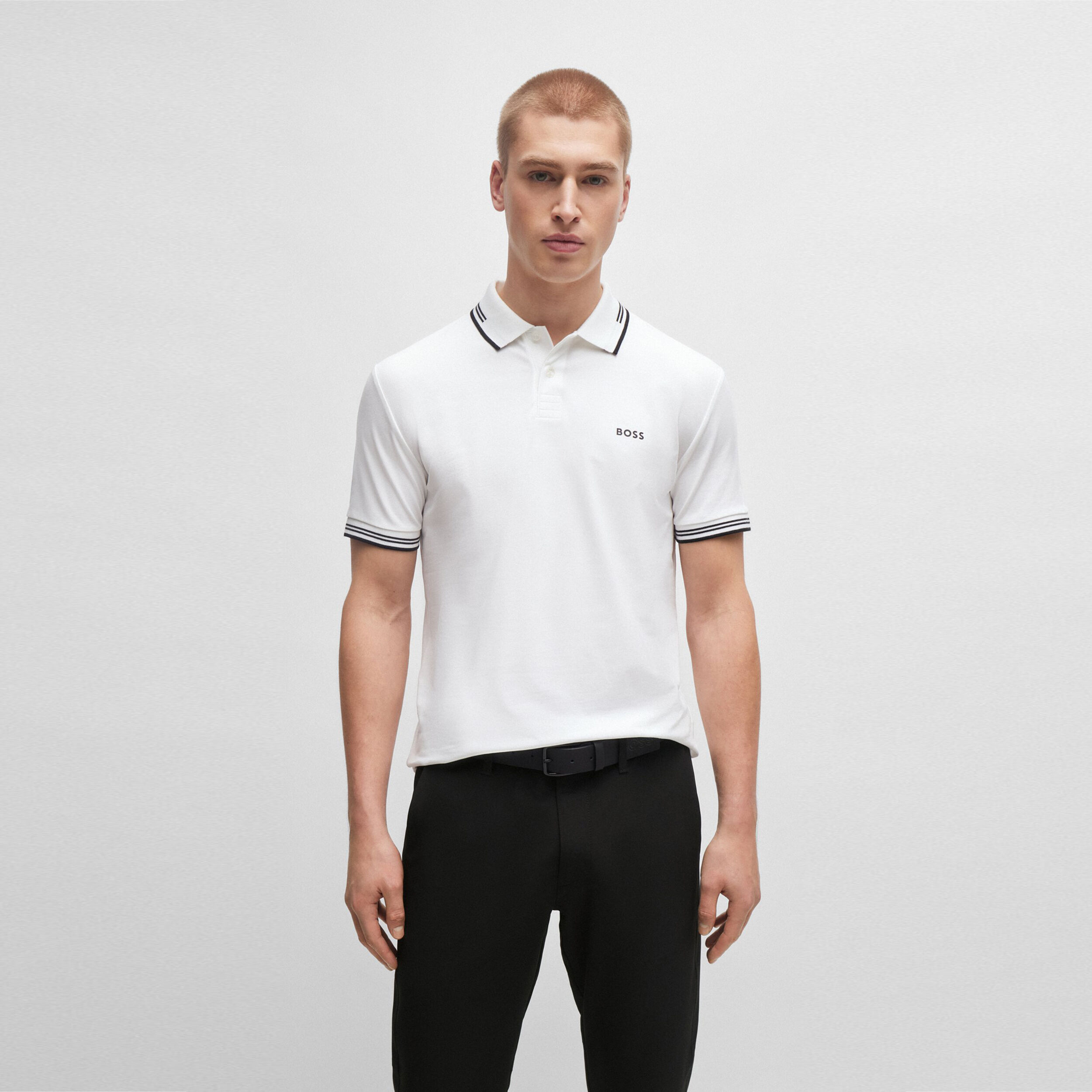 Paul Slim Fit Polo Herren - Weiß