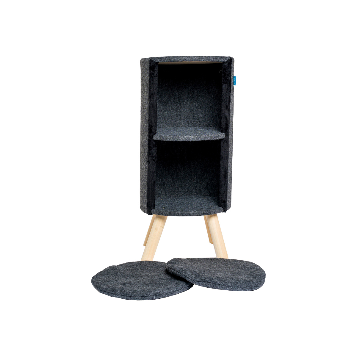 ZooRoyal Kratztonne Ava 85cm Filz anthrazit kaufen