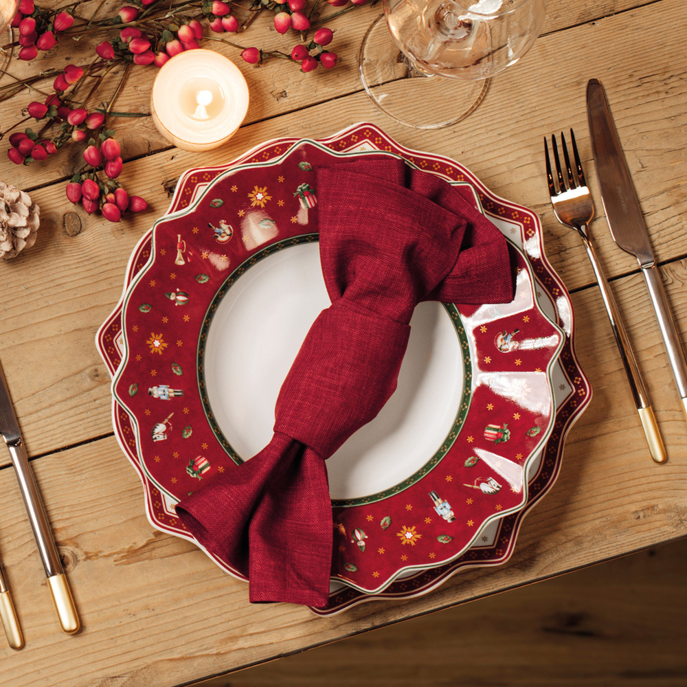 Villeroy & Boch Assiette plate rouge Toy's Delight Assiette