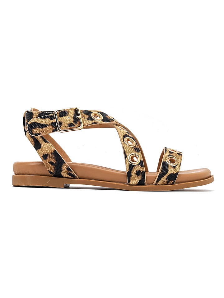 Sixth Sens Sandalen in Beige/ Braun günstig kaufen