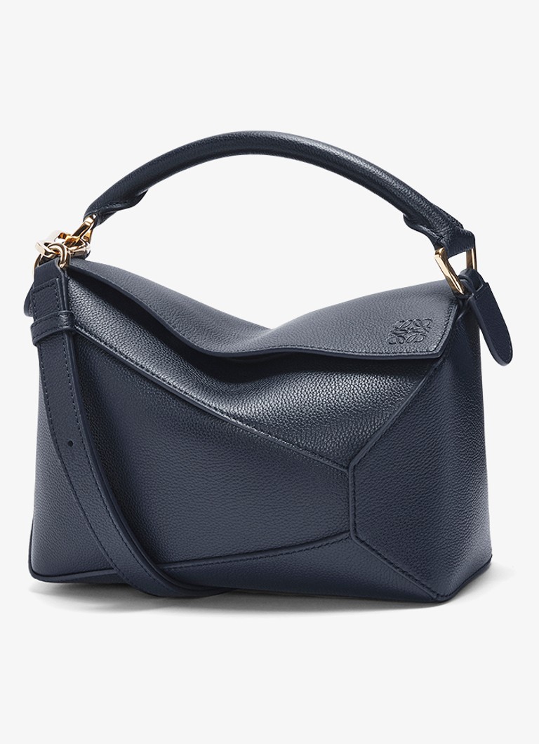 LOEWE Puzzle Edge Malá kabelka z telecí kůže