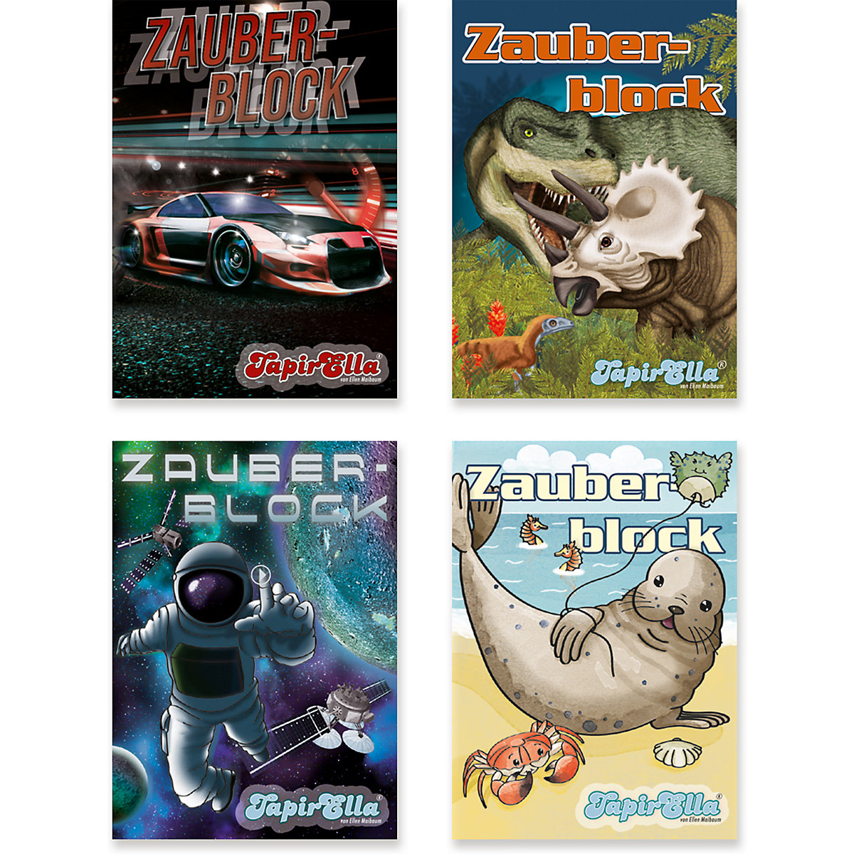 Zauberblöckchen Jungen, 4 Stück