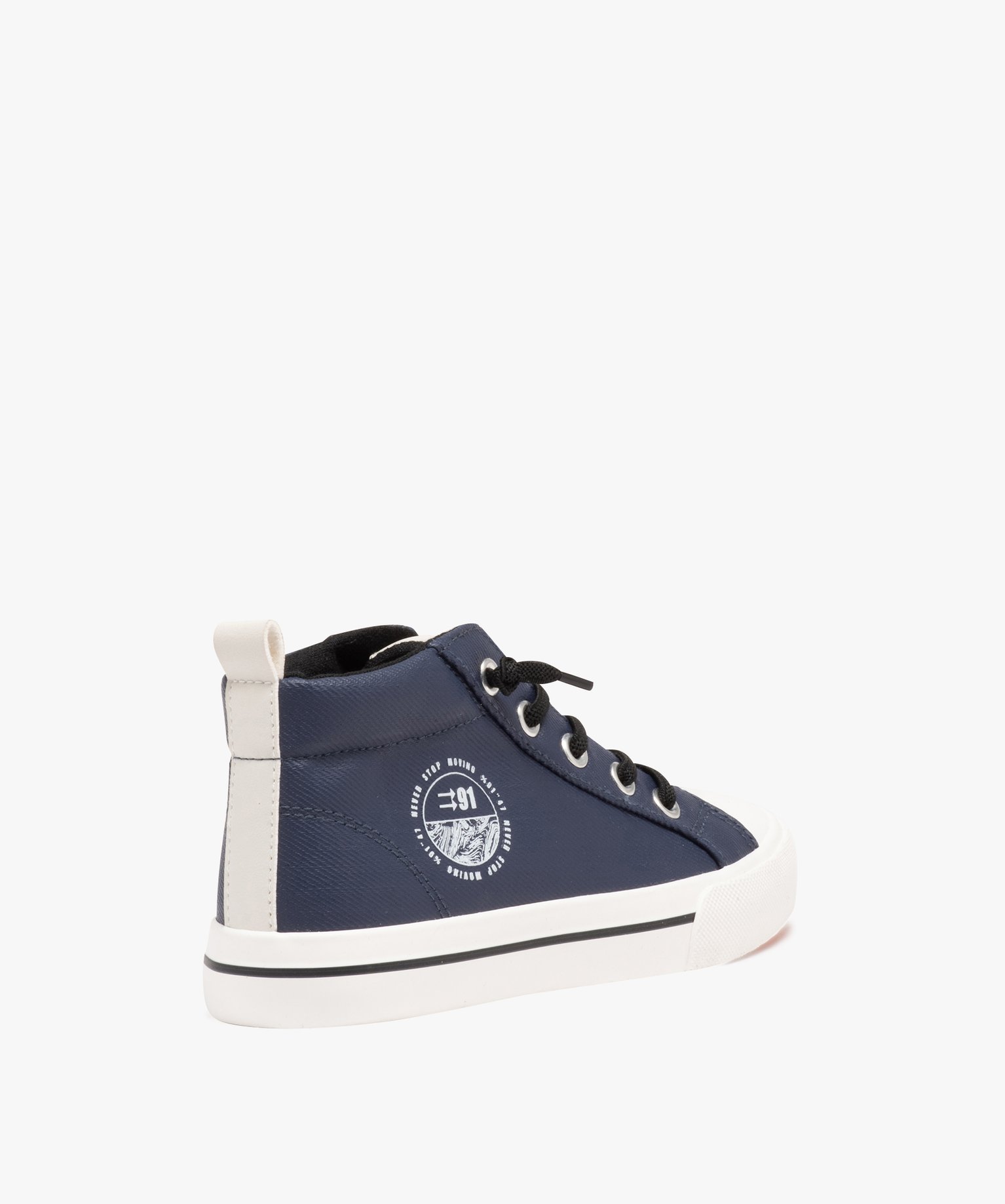 Baskets Garçon mid-cut déperlantes marine | GEMO