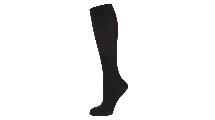 NUR DIE Damen Kniestrümpfe schwarz