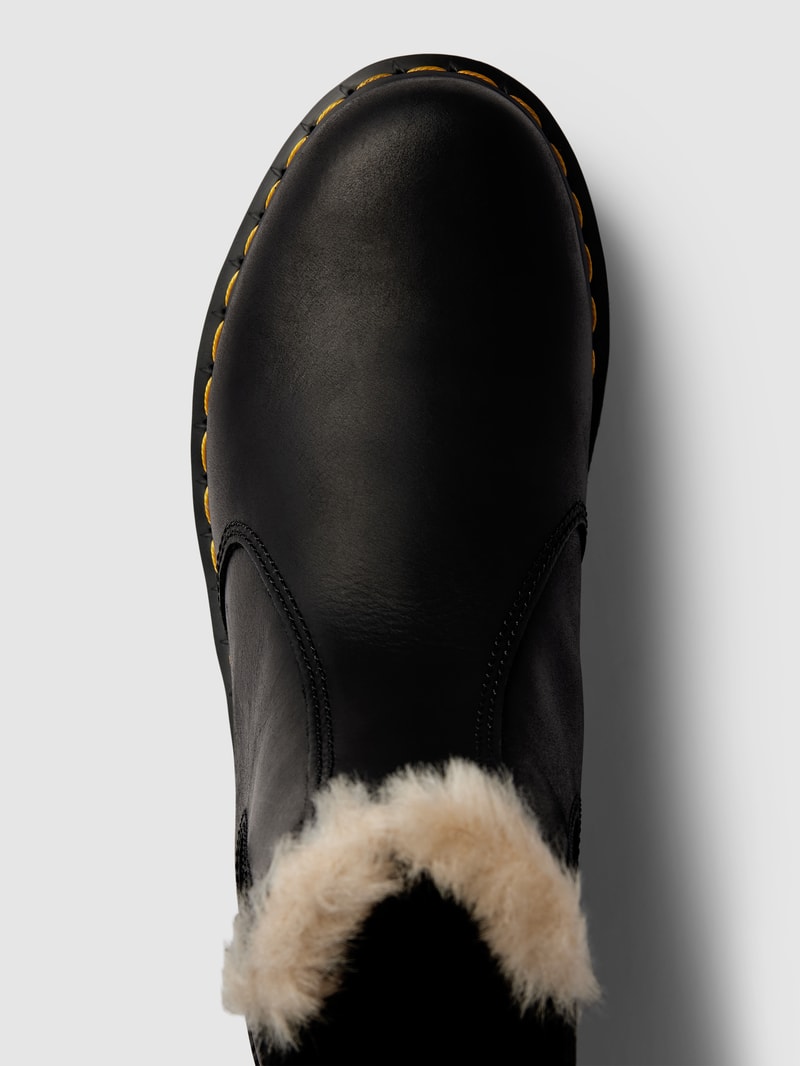 Chelsea Boots mit Innenfutter Modell 'Leonore' in schwarz