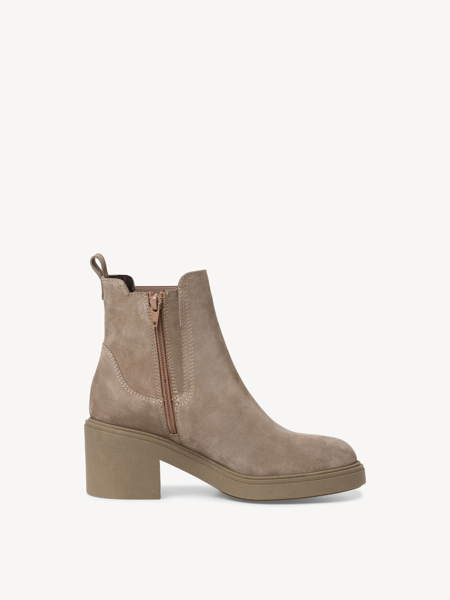 Bottine Chelsea en cuir - marron