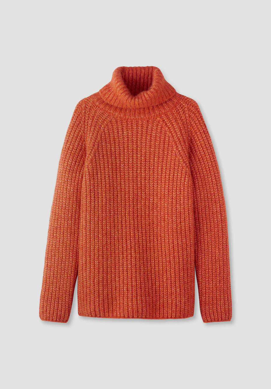 Rollkragenpullover aus Alpaka mit Bio-Baumwolle