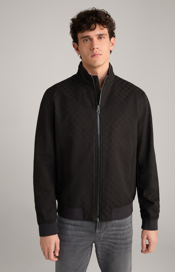Cornflower-Jacke Escor in Schwarz gemustert