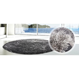 Kayoom Diamond 700 Anthrazit 120 cm x 120 cm (rund)