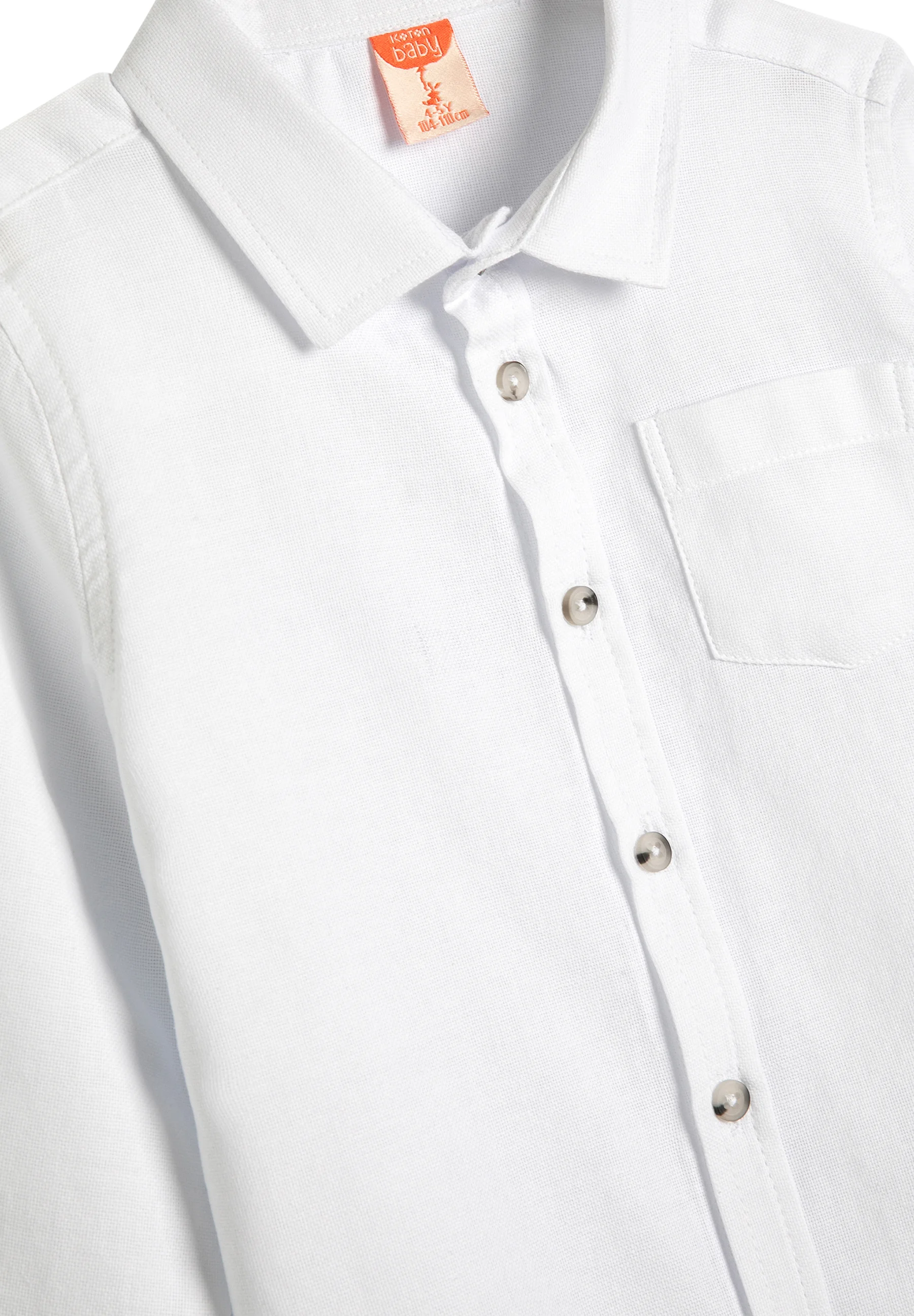 Camisa básica Koton con detalle de botones y manga larga
