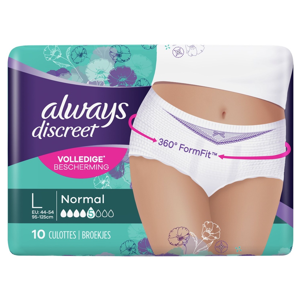 always Always Discreet Normal Culotte Incontinence L Culottes Pour Fuites Urinaires
