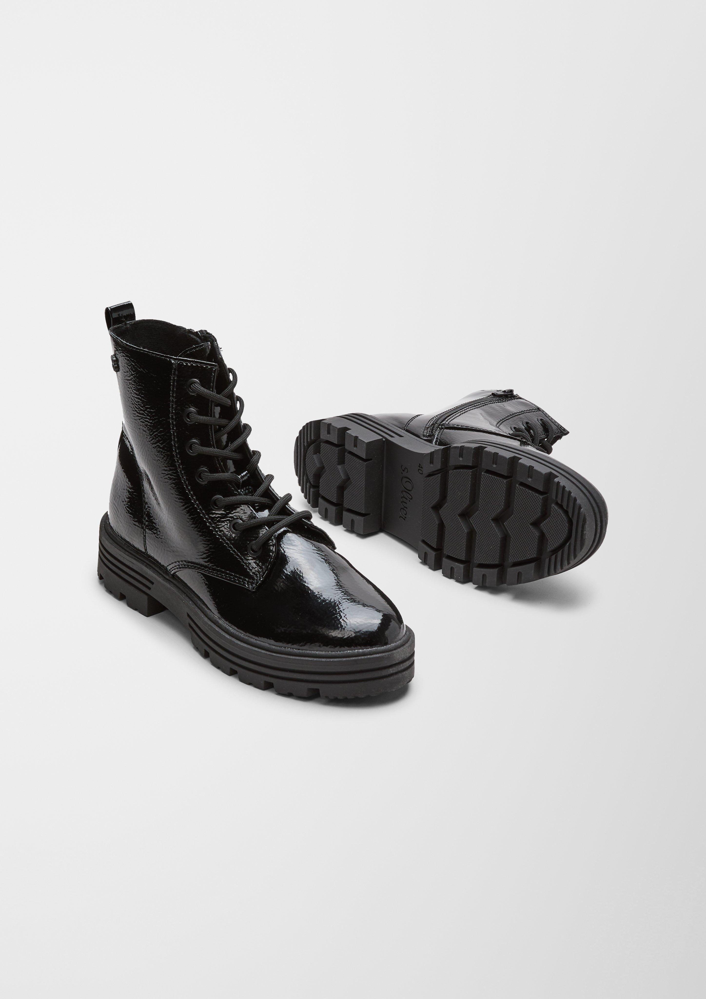 Schnürstiefel aus Kunstleder  6006494-018