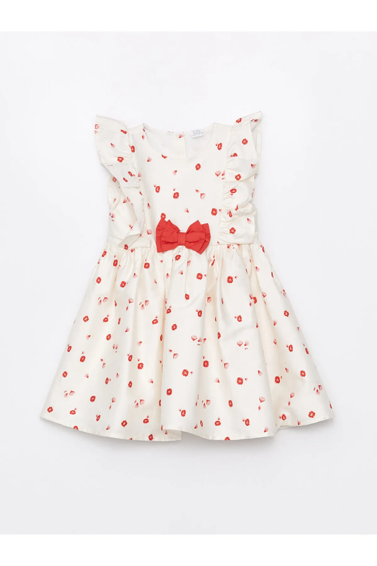 LC Waikiki  Gemustertes Babymädchenkleid mit Rundhalsausschnitt