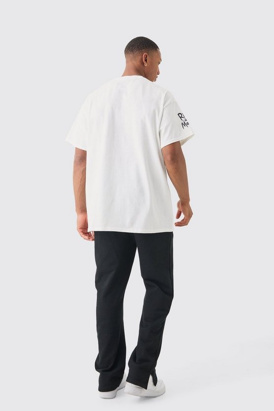 Oversize T-Shirt mit lizenziertem Rick & Morty Cartoon Print