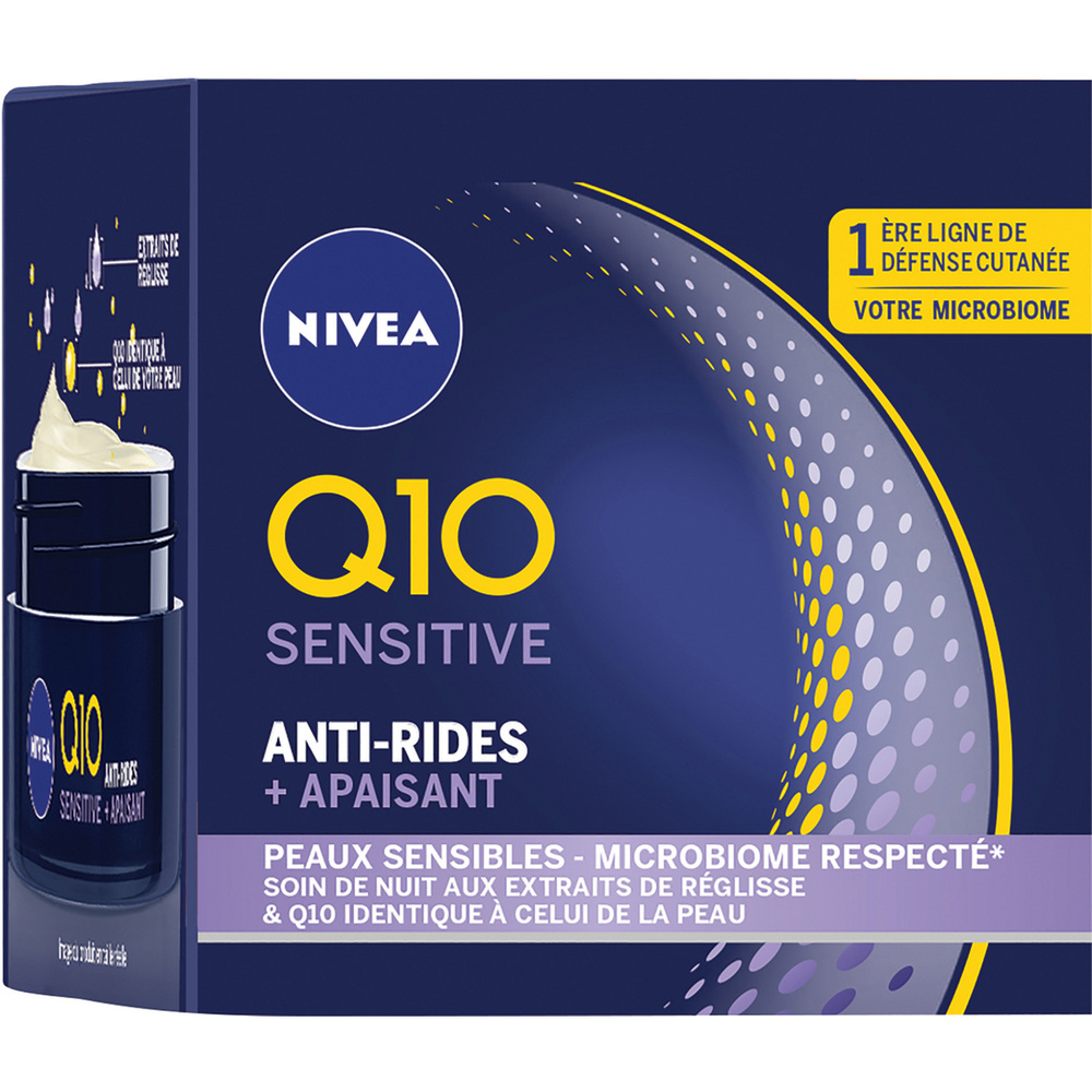 nivea Q10 POWER - Crème de nuit Sensitive Soin visage anti-âge