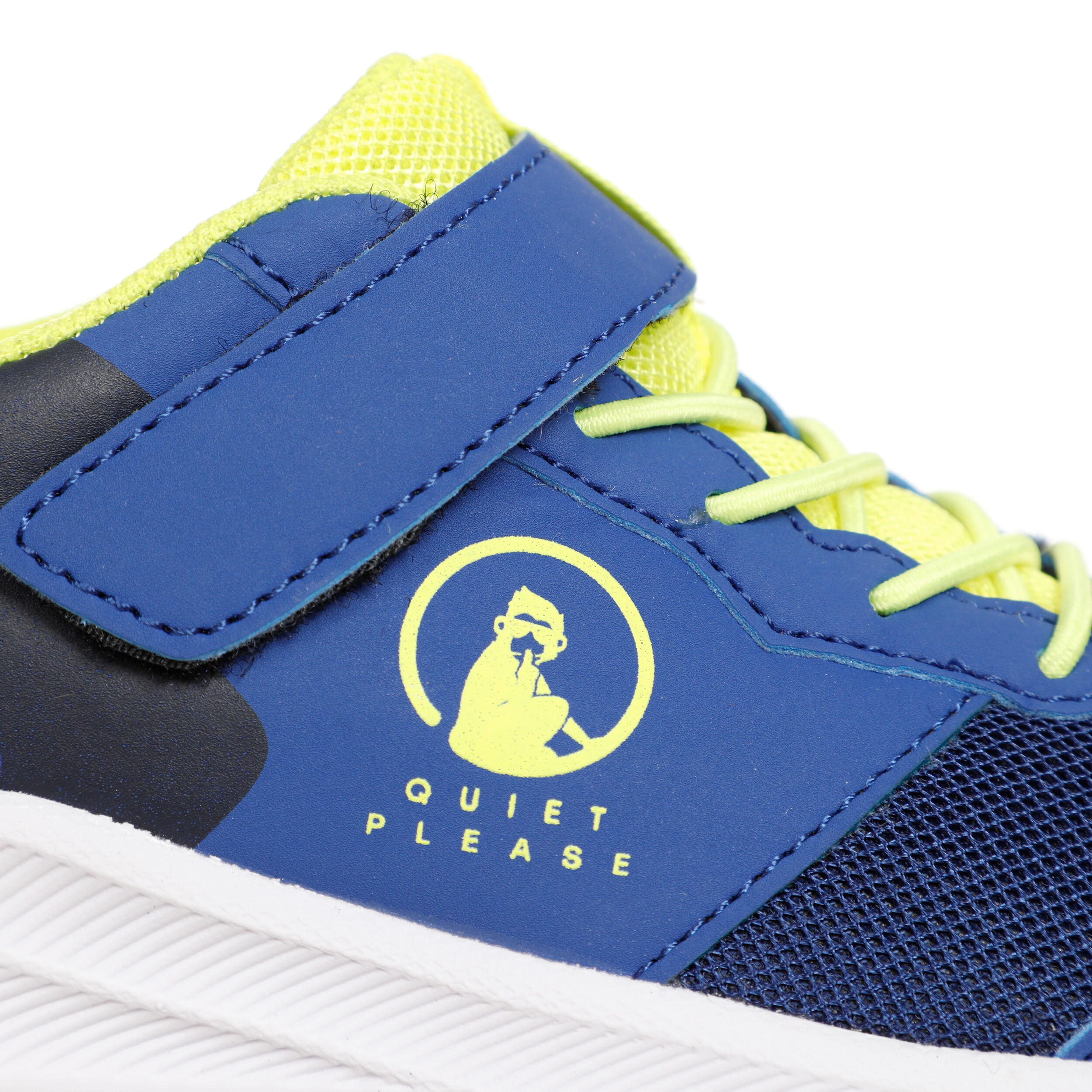 Courtstyler Velcro Allcourtschuh Kinder - Blau, Gelb