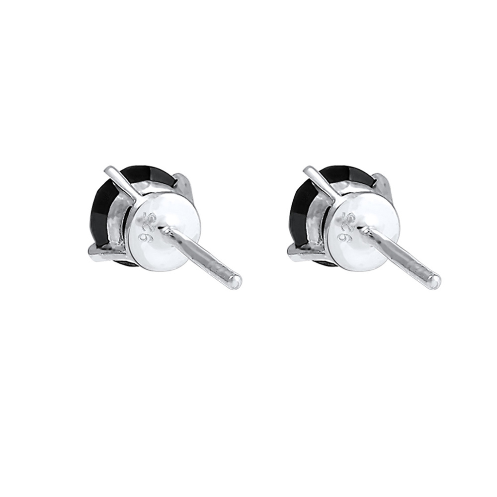 KUZZOI KUZZOI Boucles d'Oreilles Géo Minimal Cristaux Noir Boucles d'Oreilles Hommes (92 Boucles d'oreilles