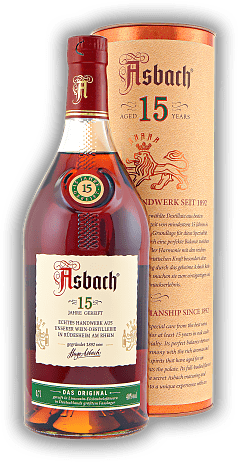 Asbach Uralt Spezialbrand 15 Jahre Asbach Uralt Spezialbrand 15 Jahre Elegante Art, reiche Aromen und charakteristische Kraft alter Destillate. Alter 15 J. - 0,7	 Liter - Vol 40%