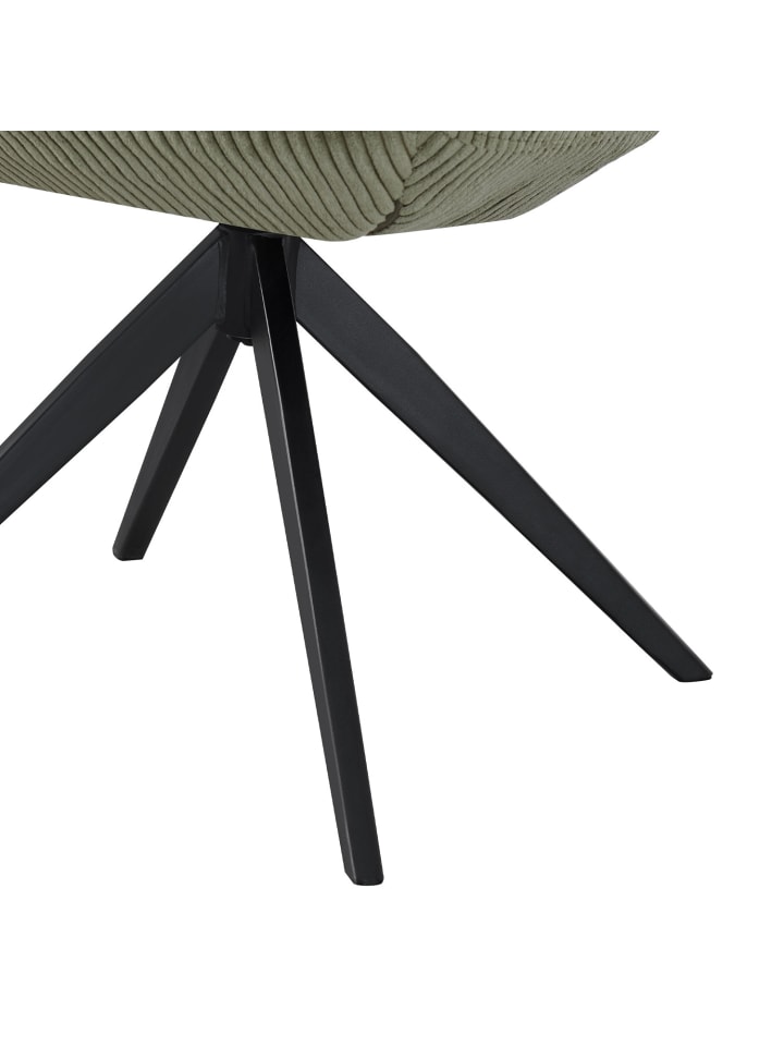 B&D Home Drehstuhl ARVIT in Grün - (B)58 x (H)81 x (T)61 cm günstig kaufen onesize