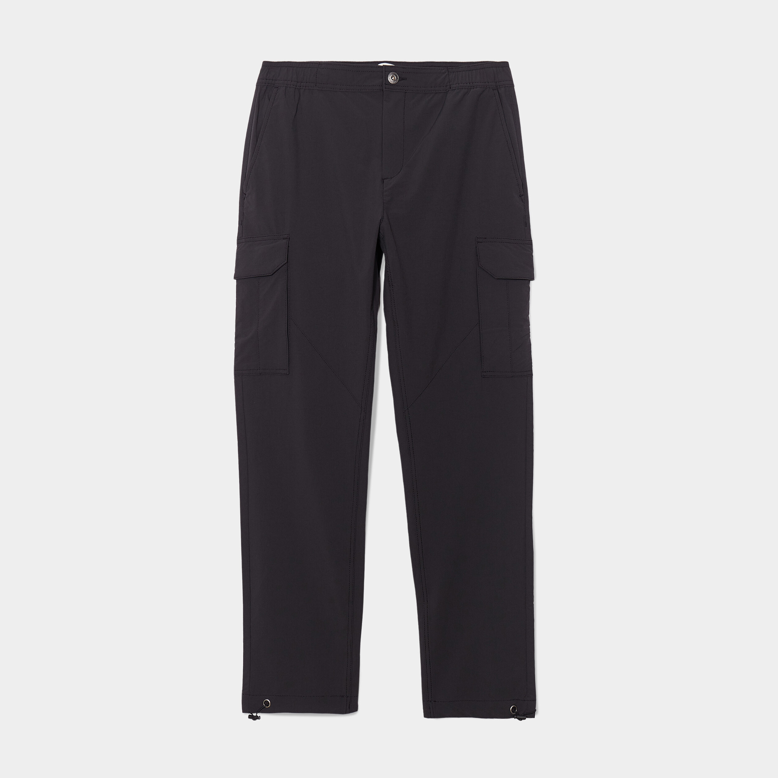 Pantalon cargo stretch noir homme | La Halle