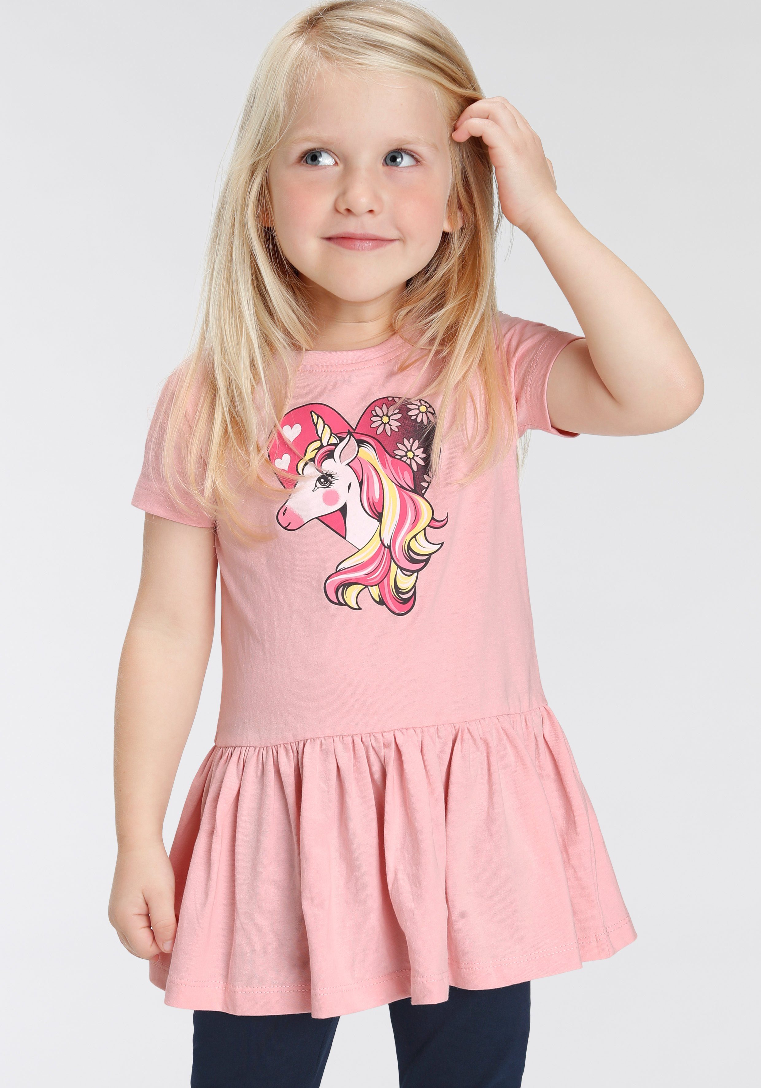 KIDSWORLD Longshirt & Leggings Einhorn (Set, 2-tlg) süßes Outfit