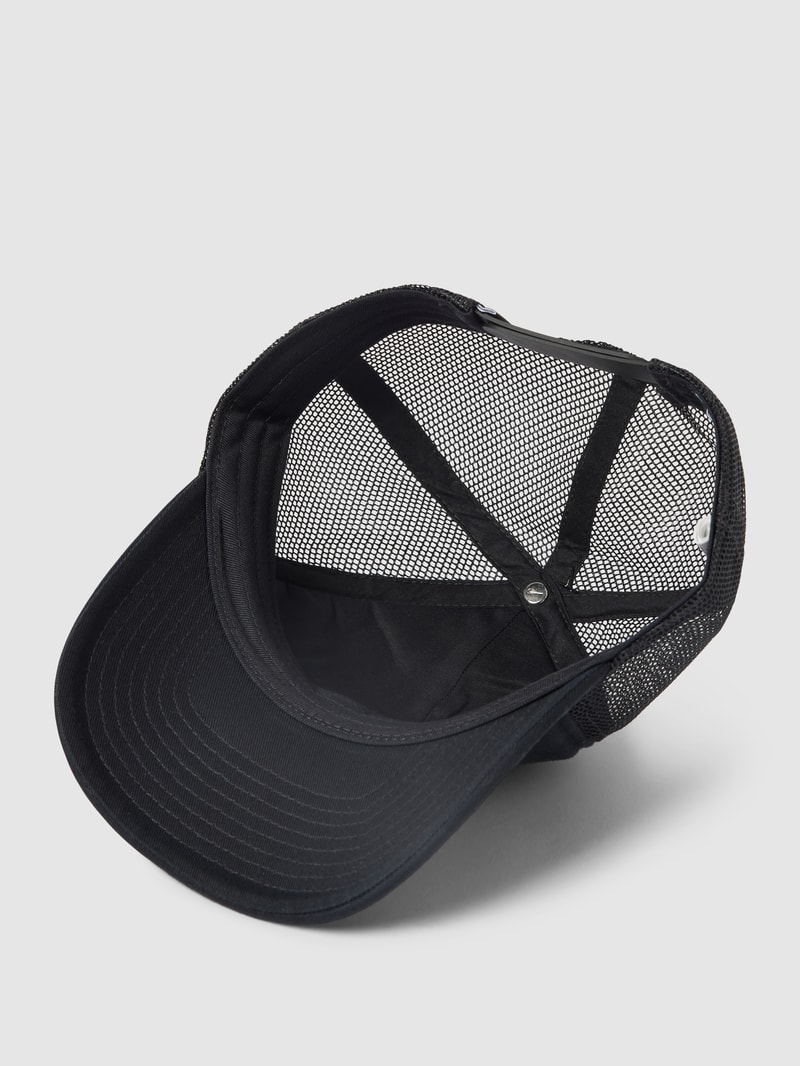 Cap mit Label-Stitching in schwarz