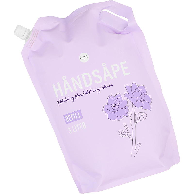 Soft Håndsåpe 3 l refill Gardenia