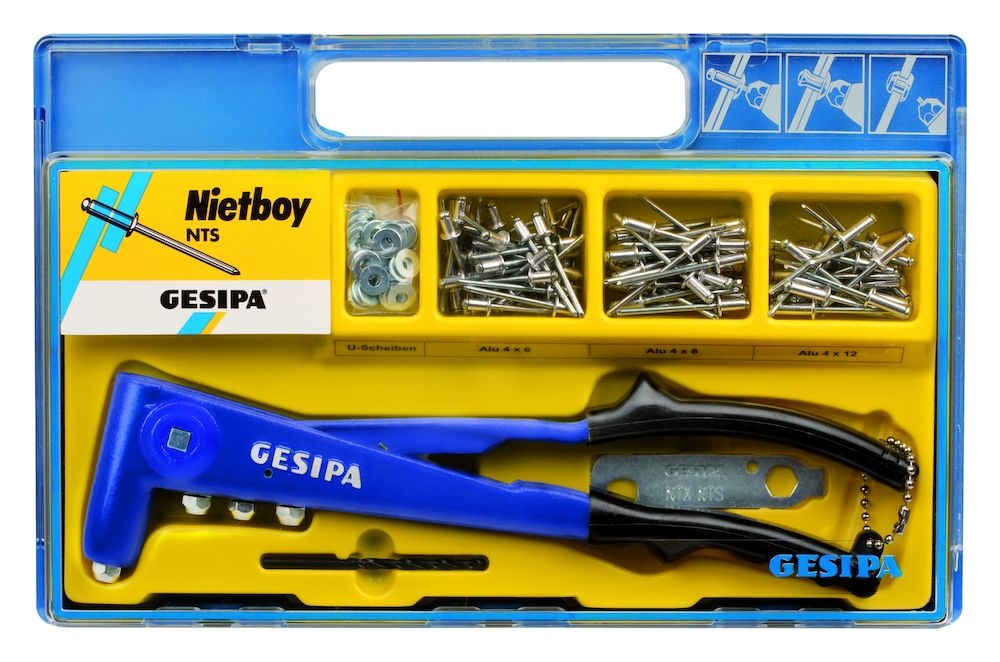 Rebitadeira cega Gesipa 217550014 NTS 2,4-5,0 mm em estojo